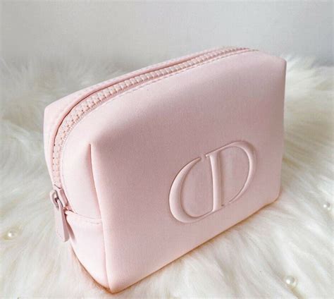 christan dior makeup bag|Christian Dior cosmetics bag.